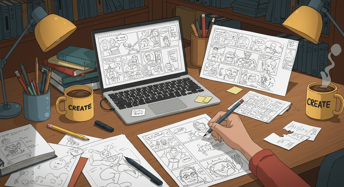 How to Write a Comic Book for Beginners: From Ideas to Illustrations?