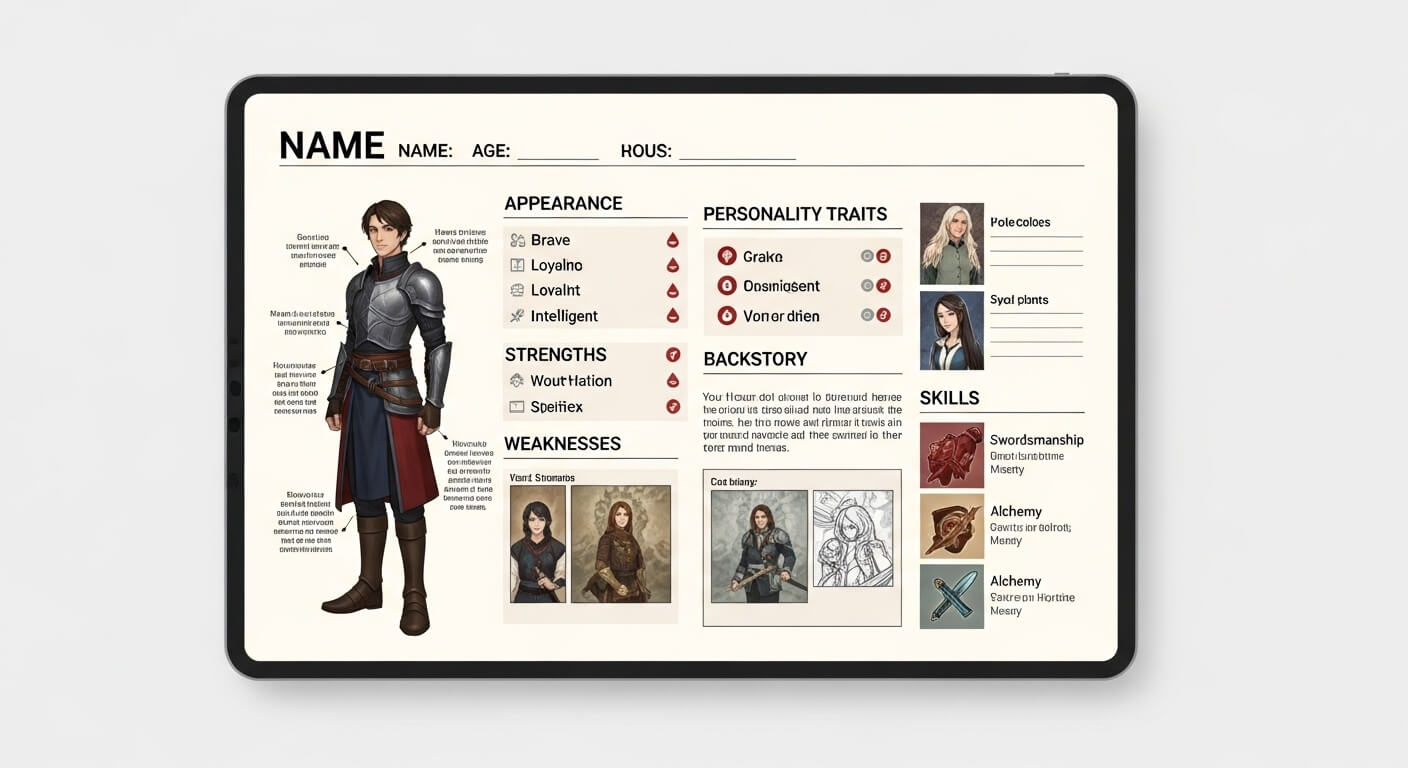 How to Create a Character Sheet Template in 2025: Step-by-Step Guide for Beginners